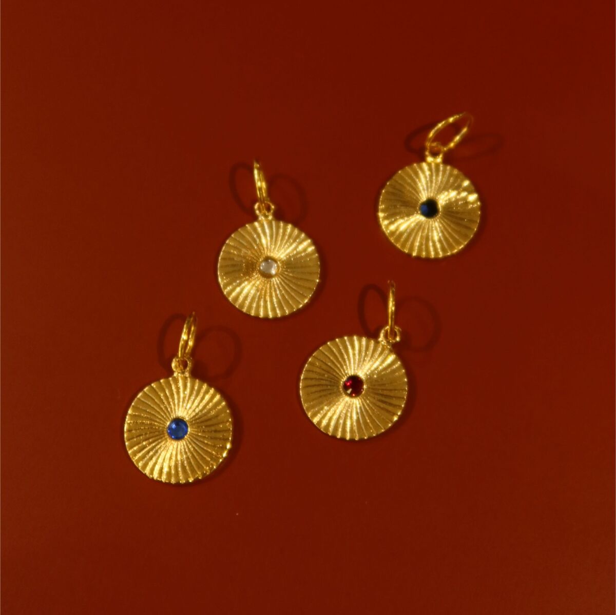 Renkli Plaka Madalyon Charm - 1