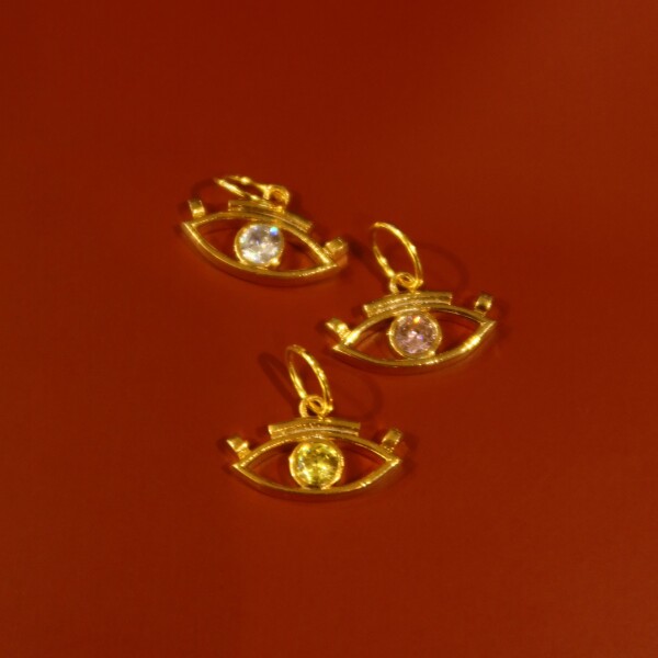 Renkli Taşlı Göz Charm - Fi Season