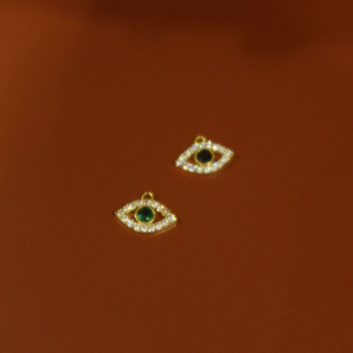 Renkli Taşlı Göz Figürlü Charm - 1