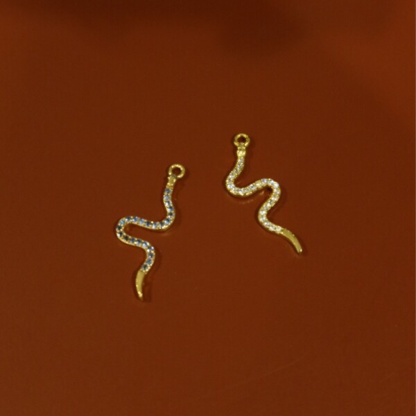 Renkli Yılan Figürlü Charm - 1