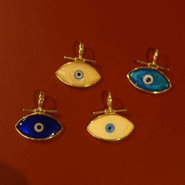 Sedefli Büyük Göz Figürlü Charm - Fi Season