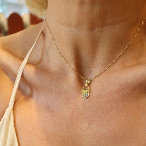 Sedefli Fatma Ana Eli Kolye | 925 Gümüş - 1