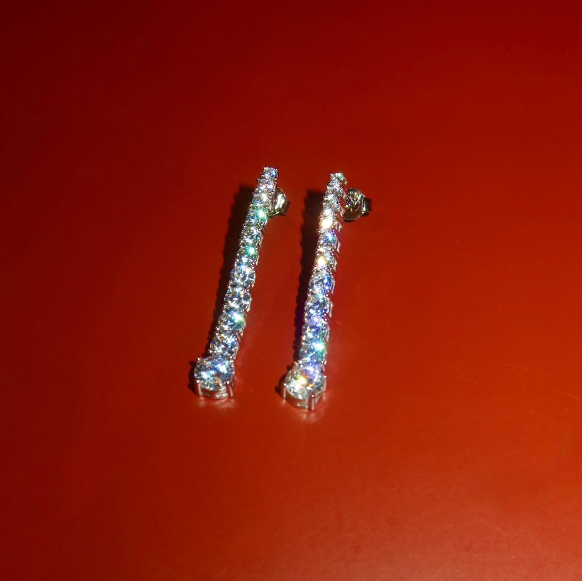 Su Yolu Küpe | 925 Gümüş - 1