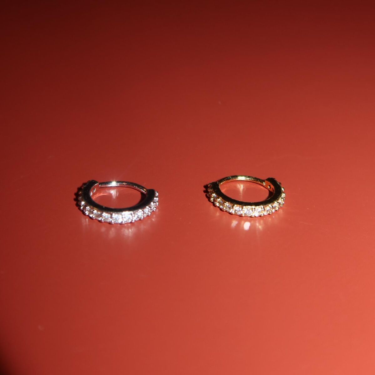 Tekli Taşlı Daire Kıkırdak Küpesi 2 - 1