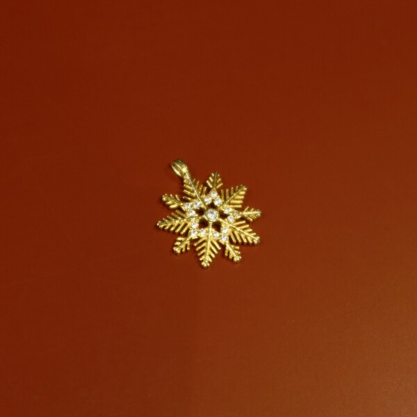 Taşlı Kar Tanesi Figürlü Charm - 1