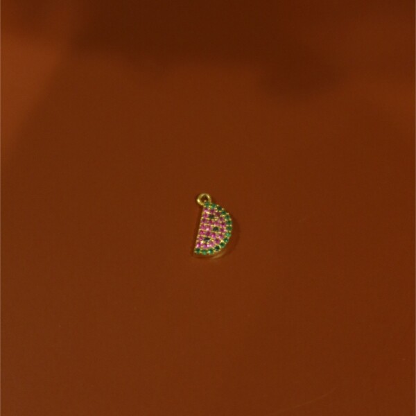 Taşlı Karpuz Figürlü Charm - 1