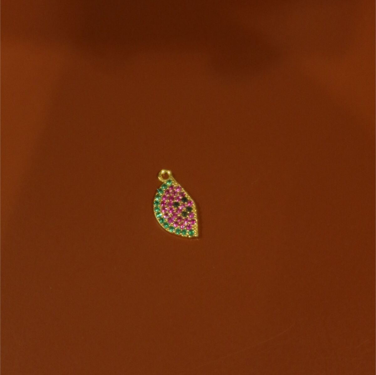 Taşlı Karpuz Figürlü Charm - 1