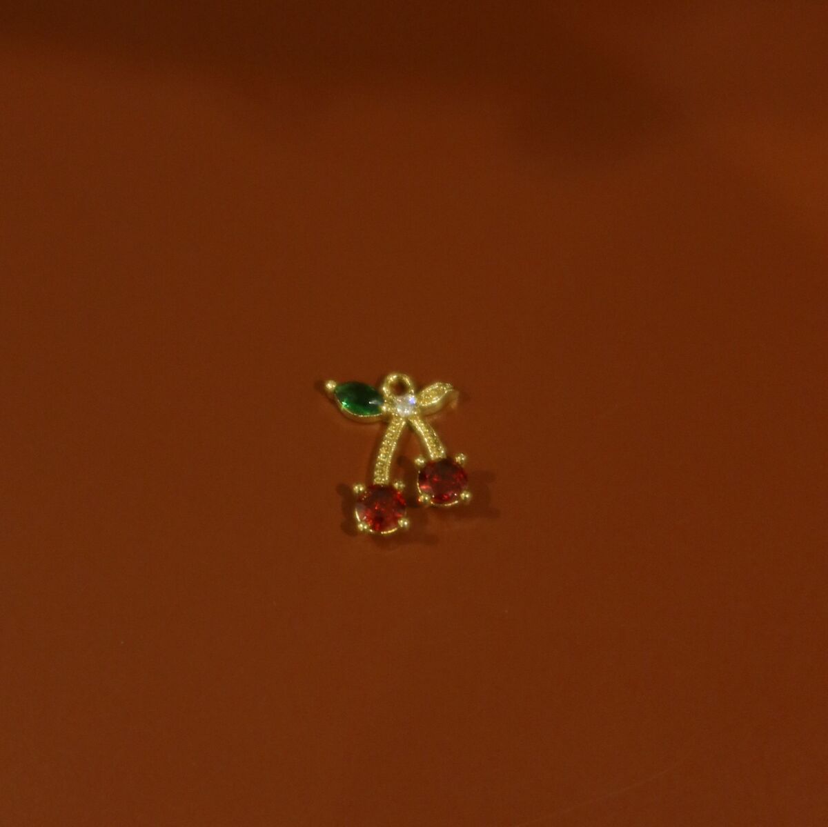 Taşlı Kiraz Figürlü Charm - 1