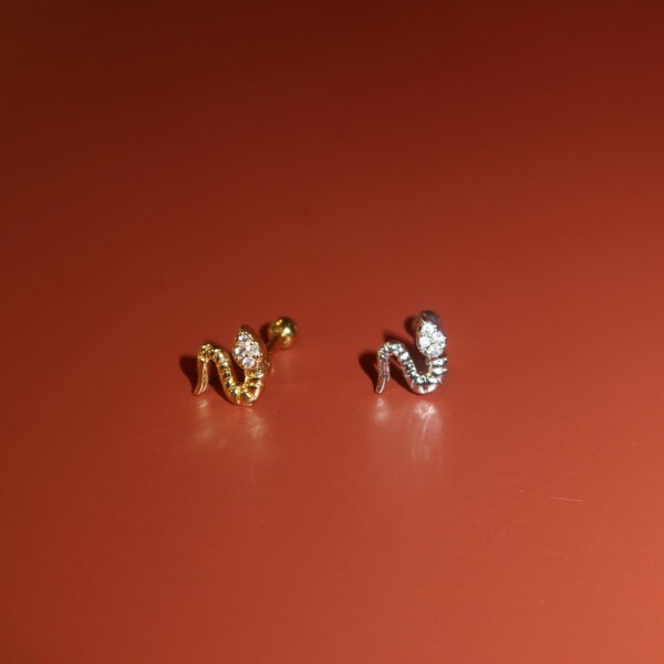 Taşlı Küçük Yılan Piercing - Fi Season