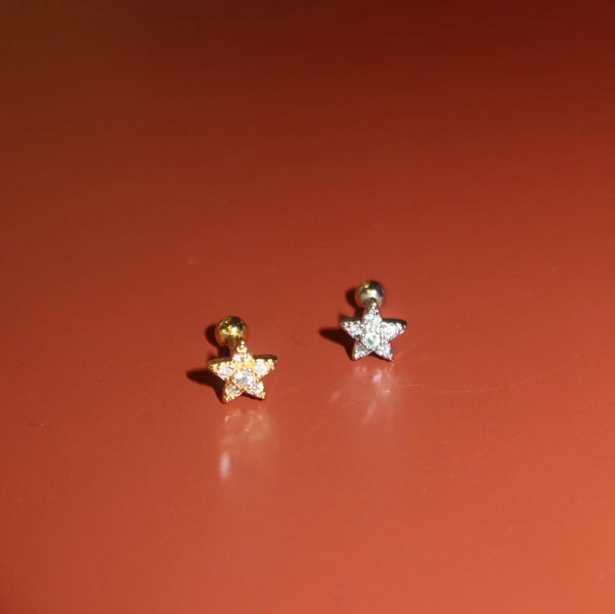 Taşlı Küçük Yıldız Piercing - 1