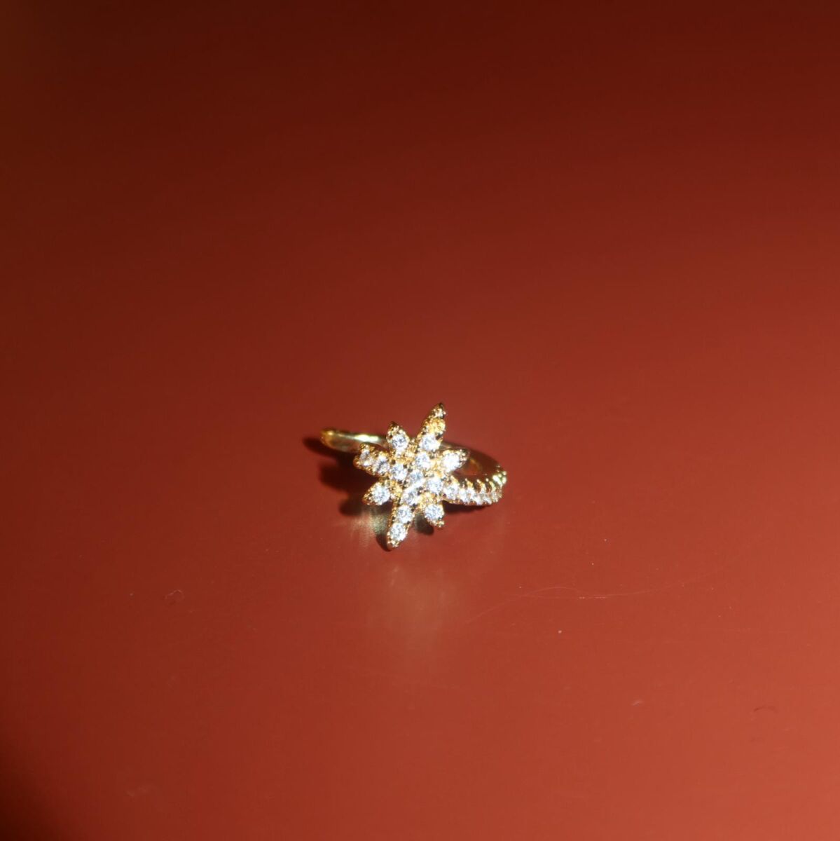 Taşlı Kutup Yıldızı Ear Cuff - 2