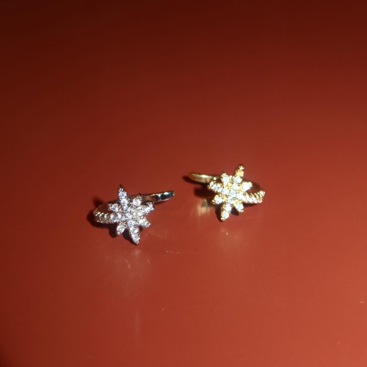 Taşlı Kutup Yıldızı Ear Cuff - 1