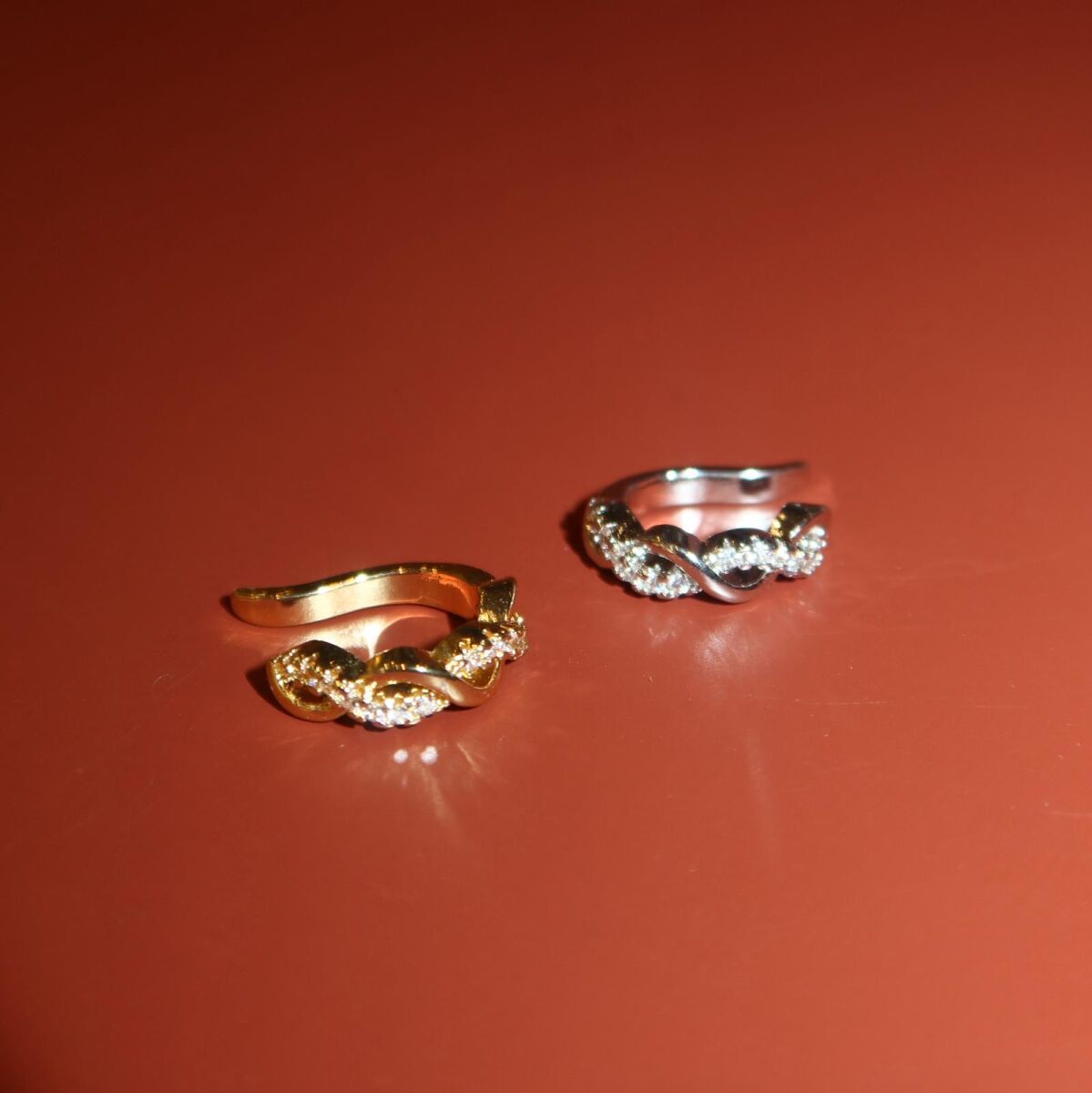 Taşlı Örgü Figürlü Ear Cuff - 1