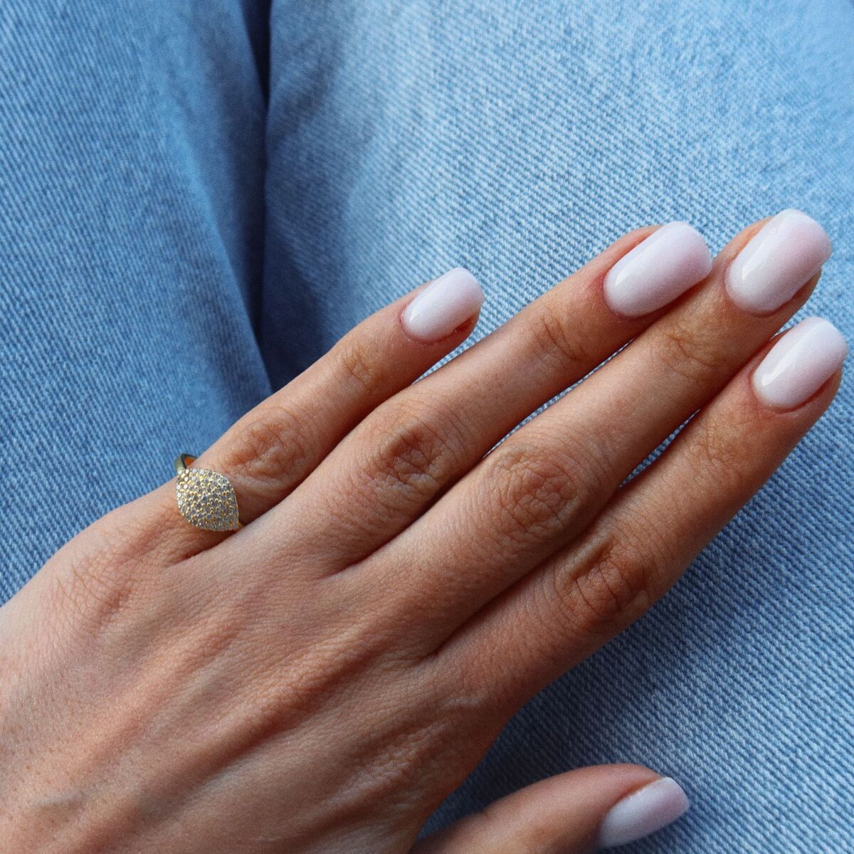 Taşlı Serçe Parmak Yüzüğü | 925 Gümüş - 1