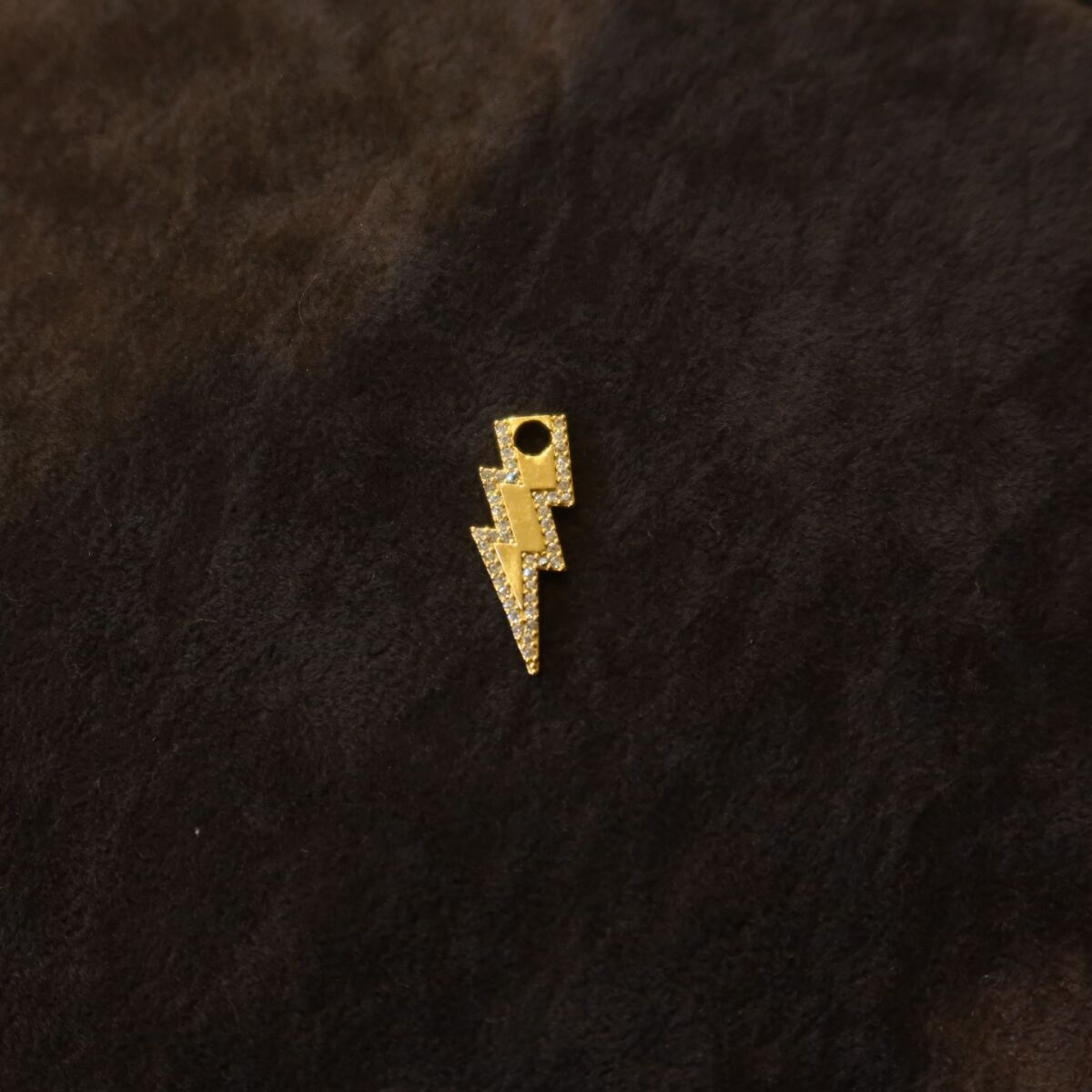 Taşlı Şimşek Figürlü Charm - 1