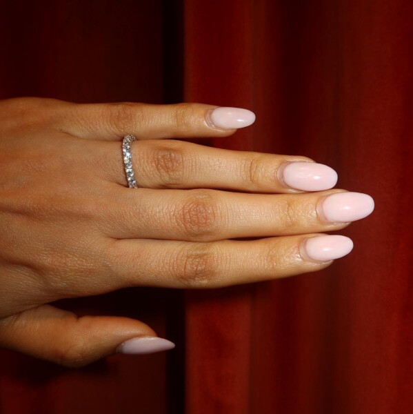 Taşlı Su Yolu Yüzük | 14 Ayar Altın - 2