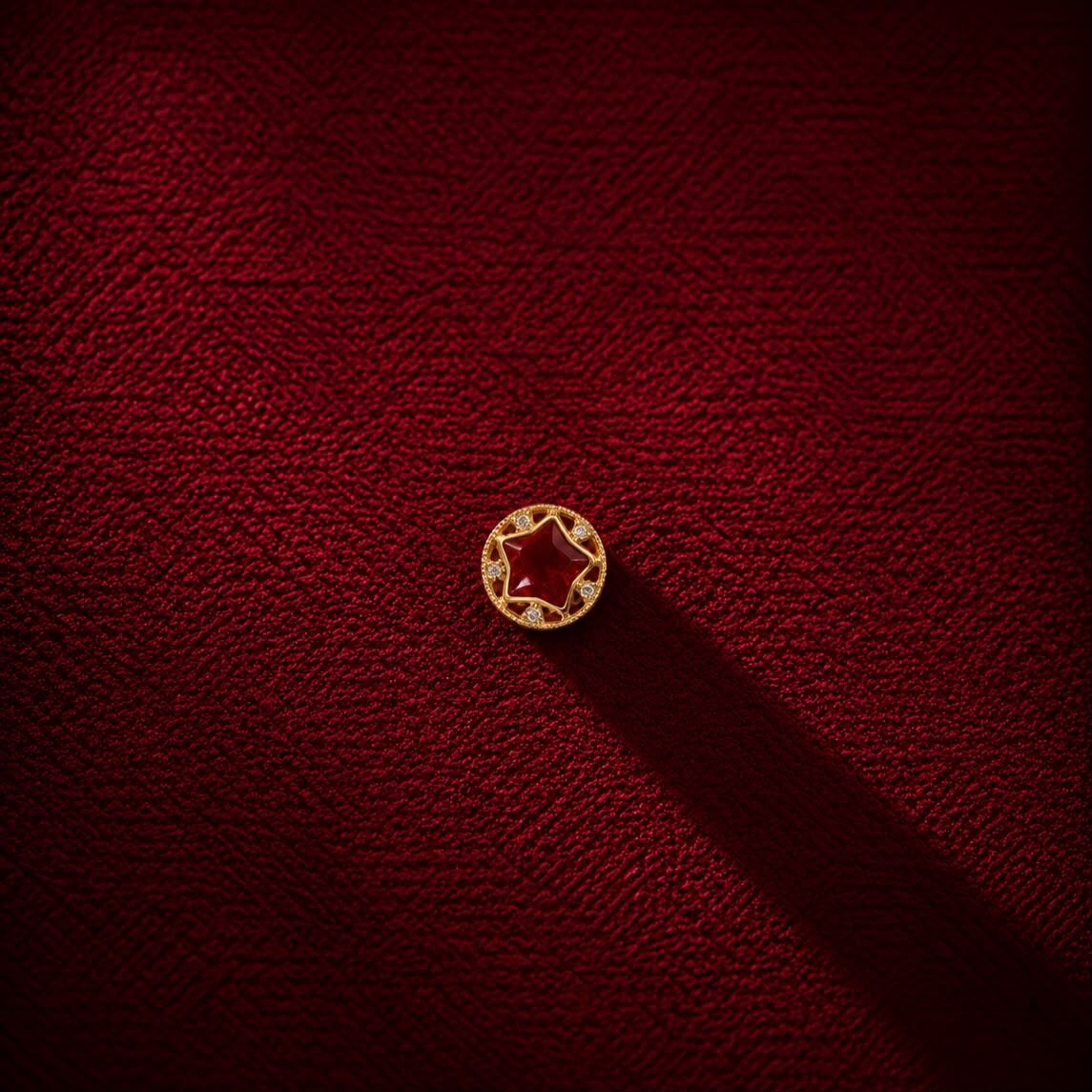 Taşlı Yıldız Charm | 925 Gümüş - 1