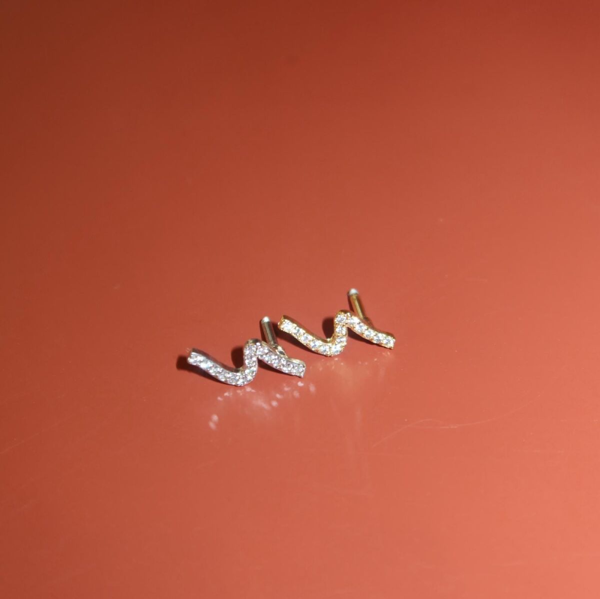 Taşlı Zikzak Piercing - 1