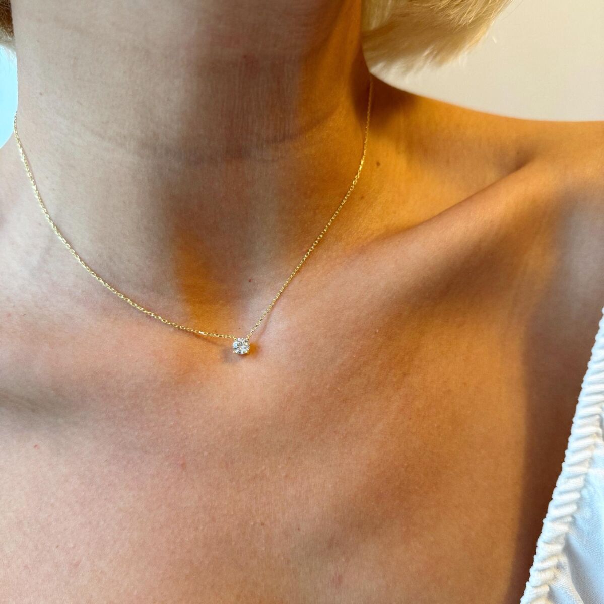 Tek Taş Kolye | 925 Gümüş - 3