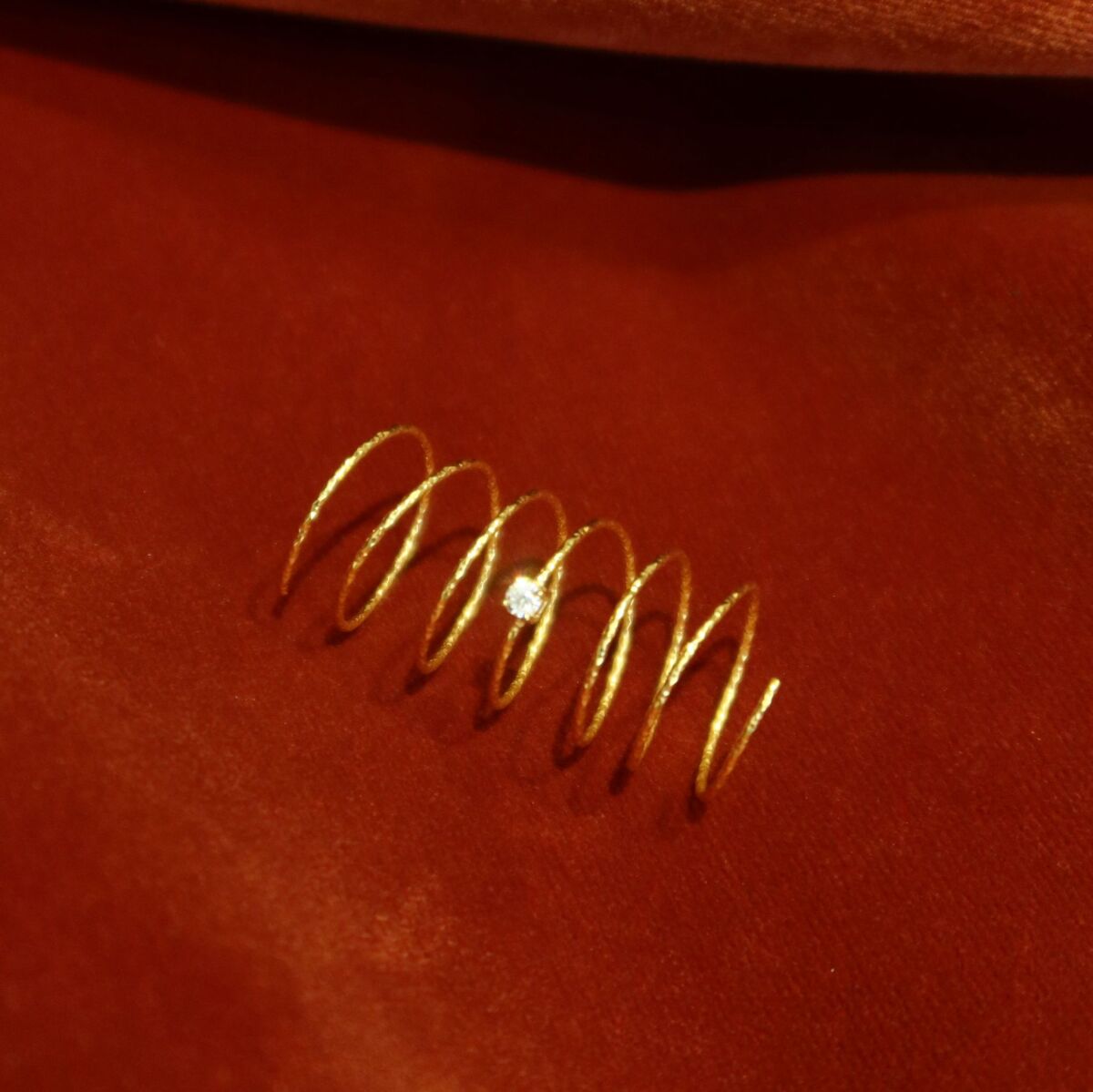 Tek Taşlı Sarmal Yüzük | 925 Gümüş - 10