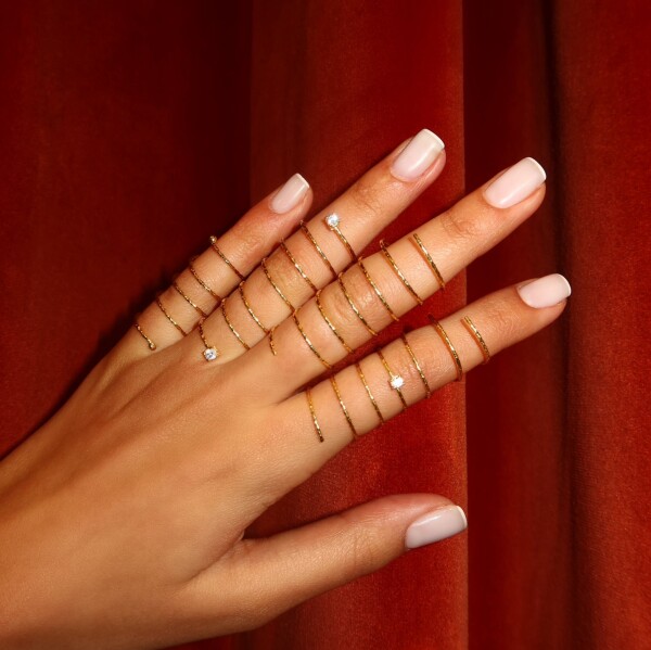 Uzun Sarmal Yüzük | 925 Gümüş - 3