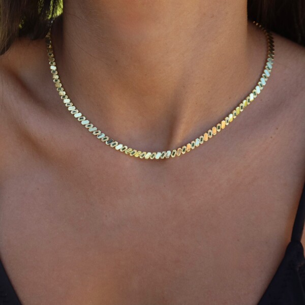 Yeşil Taşlı Choker | 925 Gümüş - Fi Season