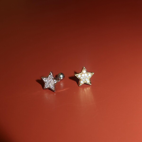 Taşlı Yıldız Piercing - 1