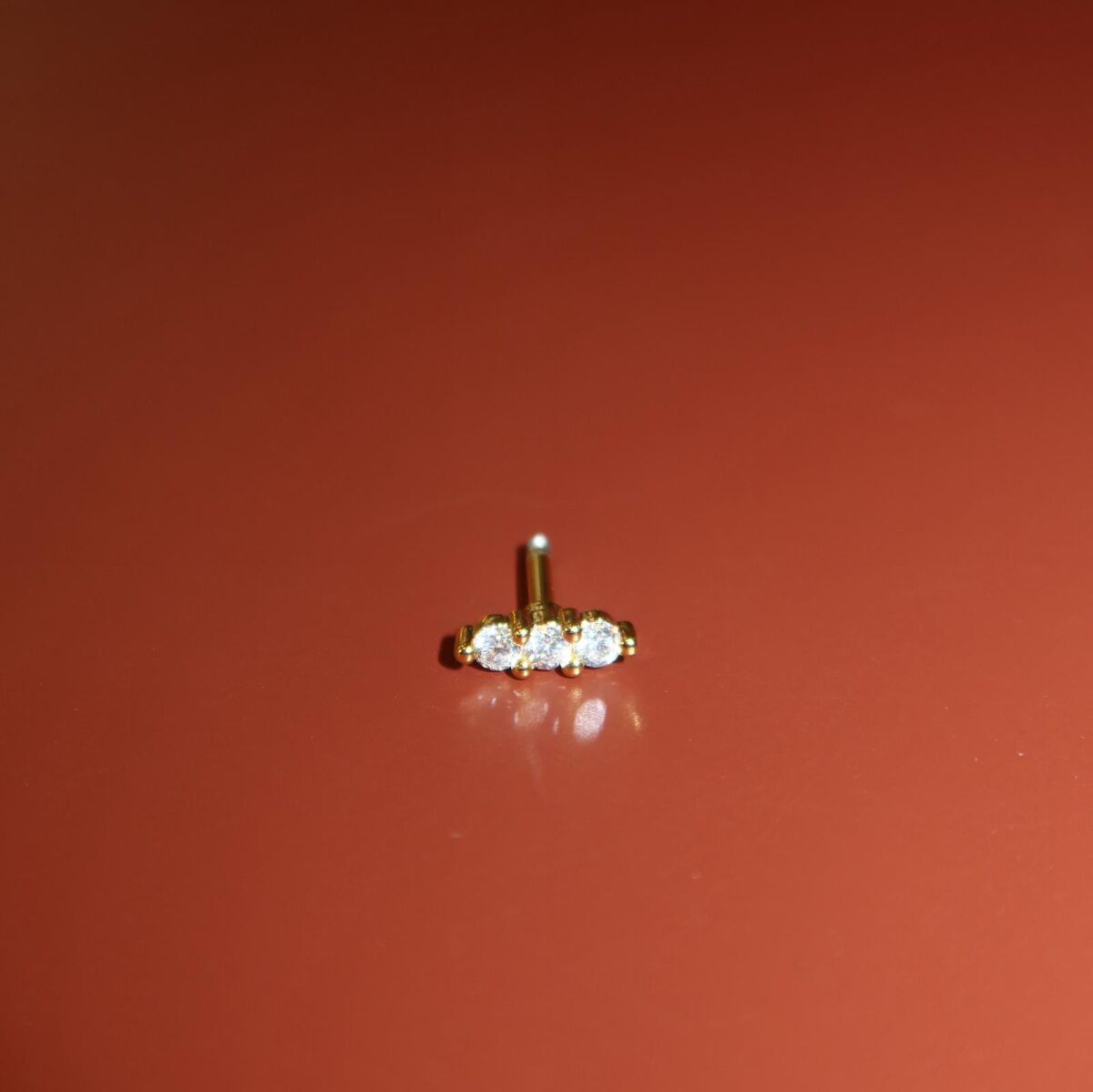 Yuvarlak Taşlı Piercing - 1